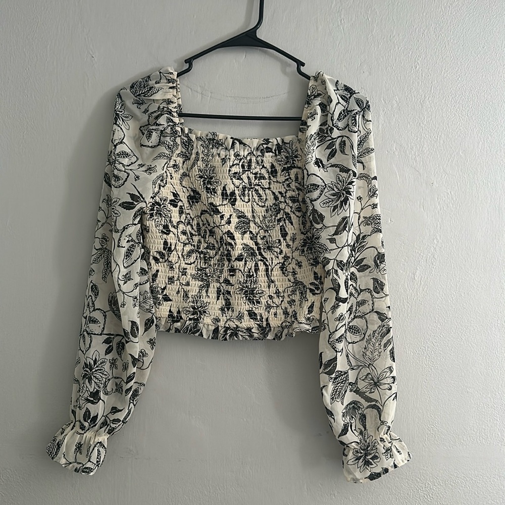 Smocked top size small